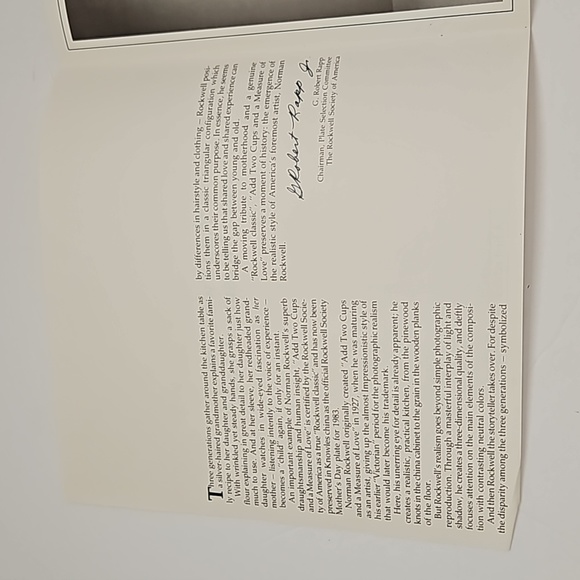 Edwin M Knowles China Add Two Cups and a Measure of Love Norman Rockwell Plate - Picture 9 of 9